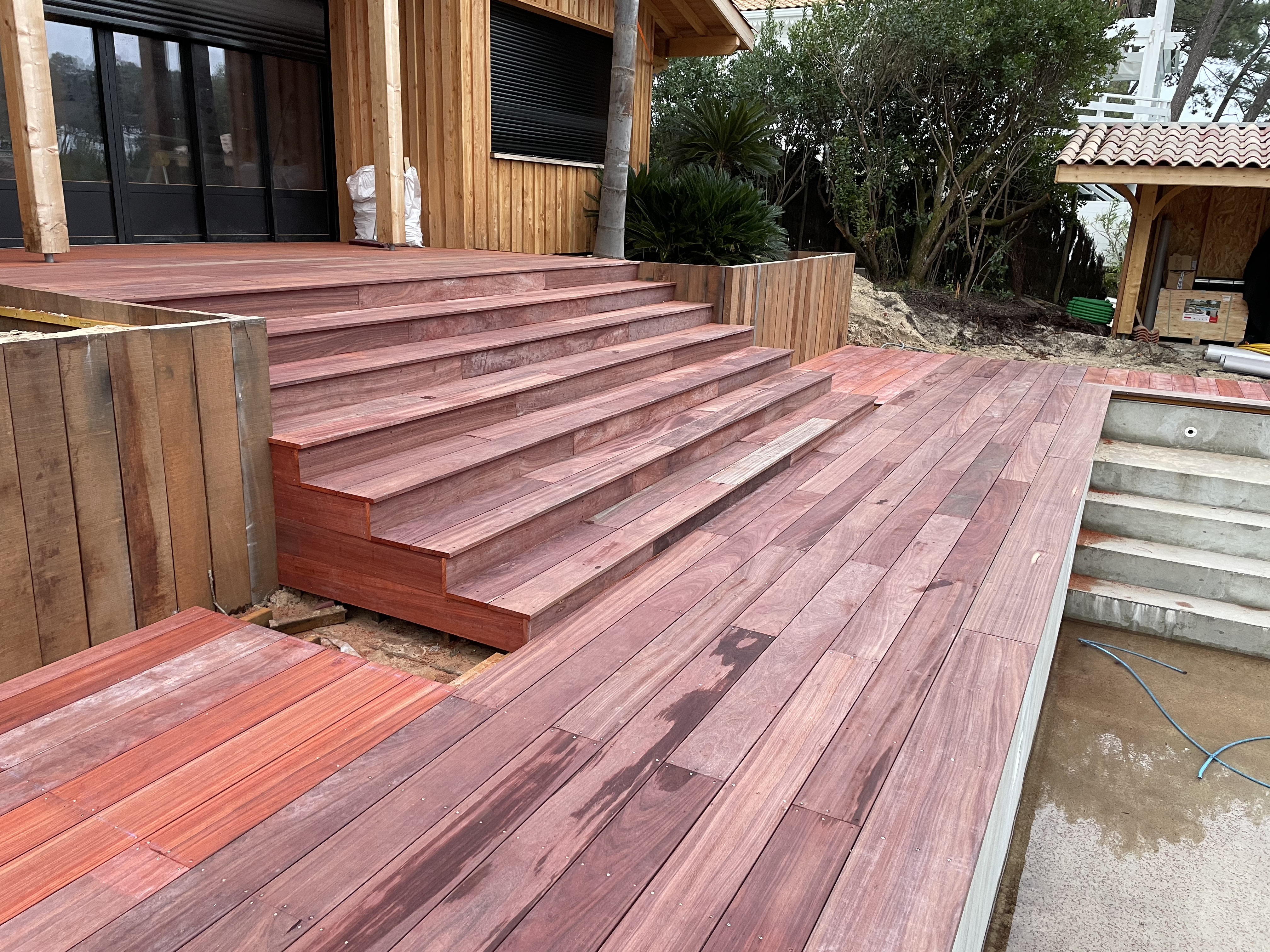 Terrasse avec marches